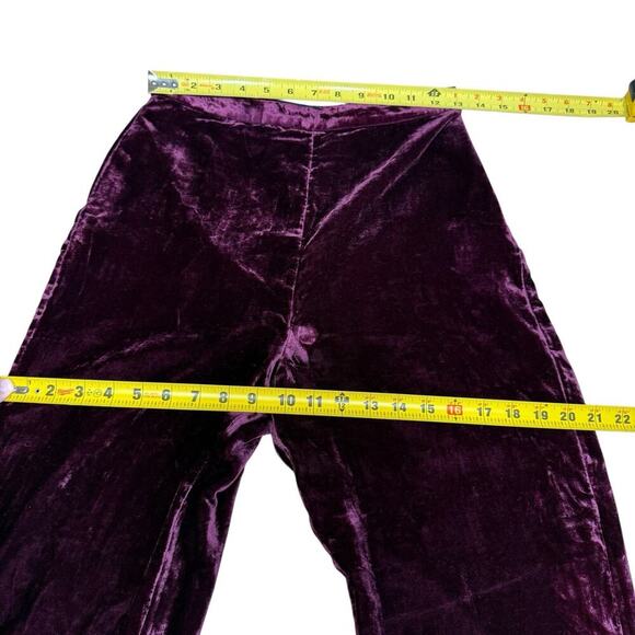House of Harlow 1960 x REVOLVE Kate Pants Red Wine Velvet S Whimsigoth $188 - Picture 7 of 9